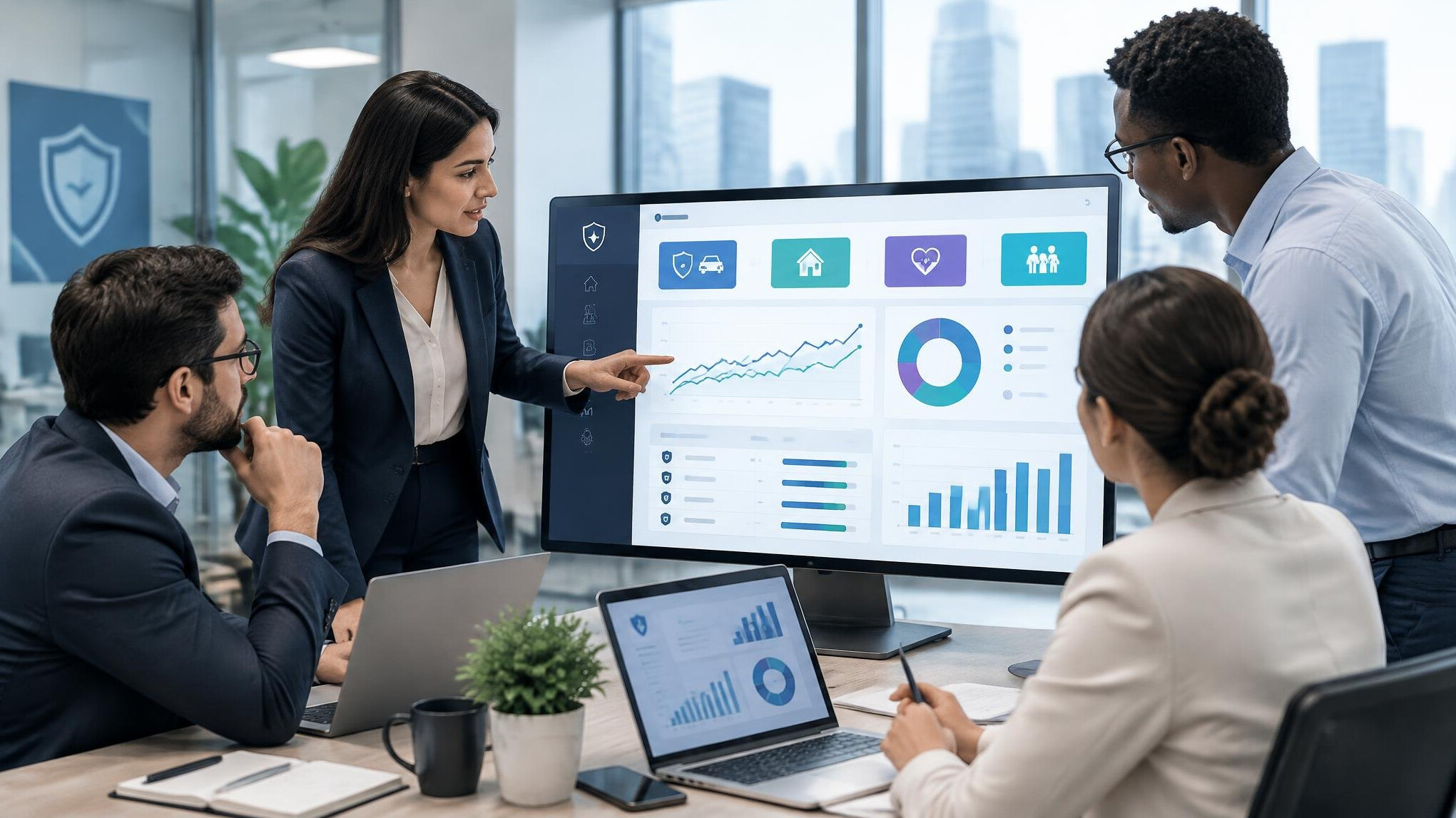 insurance software dashboard